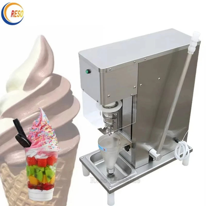 

Frozen Yogurt Soft Ice Cream Making Machine Snack bar Commercial Ice Cream Mixer Blender