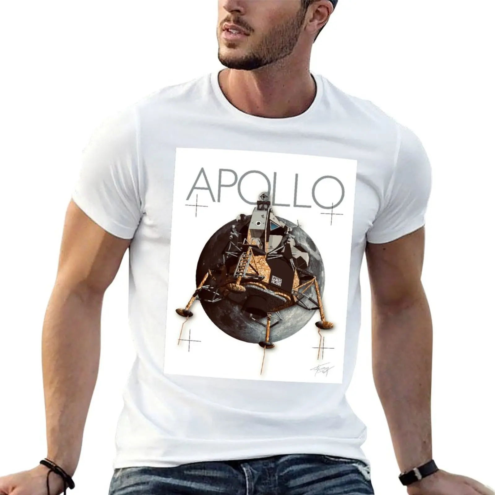 

Apollo 11 T-Shirt man graphic t shirt funny t shirts cotton graphic t shirts for man T-Shirt