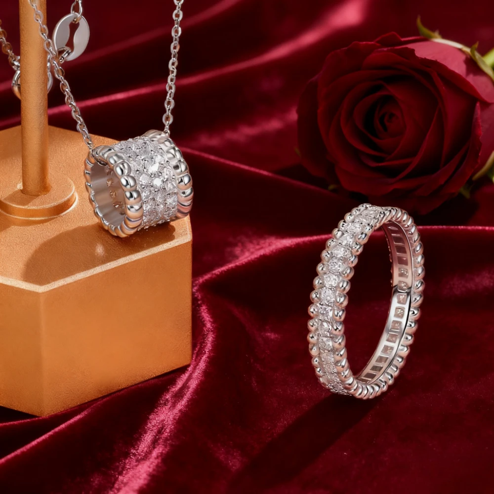 

LinkerLove кольца с муассанитом, подвеска с бриллиантами, ожерелье для женщин, браслеты с муассанитом, свадебные, изысканные, 2021, модные ювелирные изделия