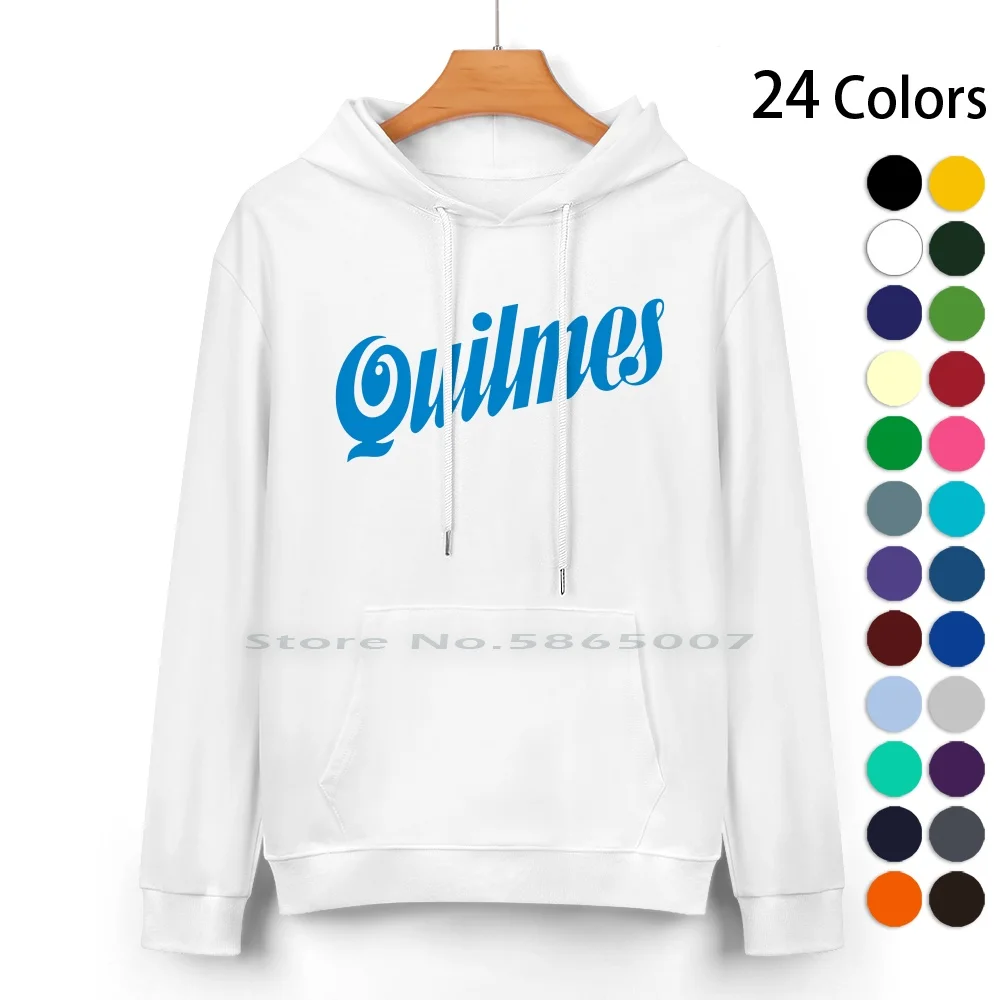 Quilmes-Cerveza-Argentina Pure Cotton Hoodie Sweater 24 Colors Party Drink Quilmes _ Cerveza 100% Cotton Hooded Sweatshirt For