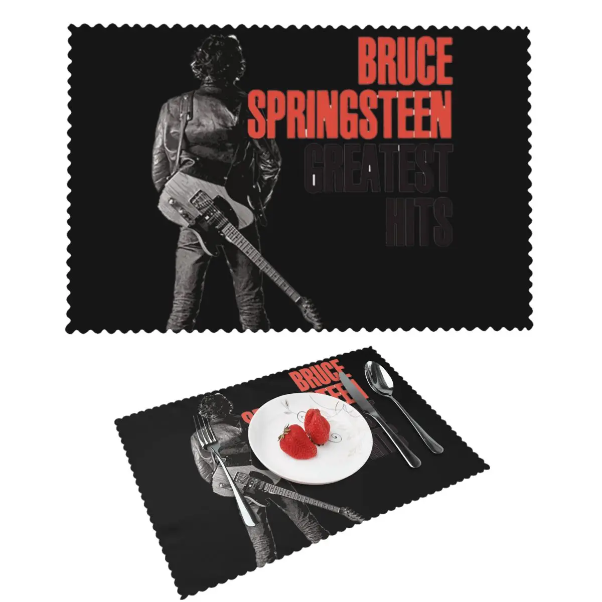 

Springsteen Placemat Washable Plate Mat For Dining Table Bowl Coaster Home Decor Super Absorbent Mats