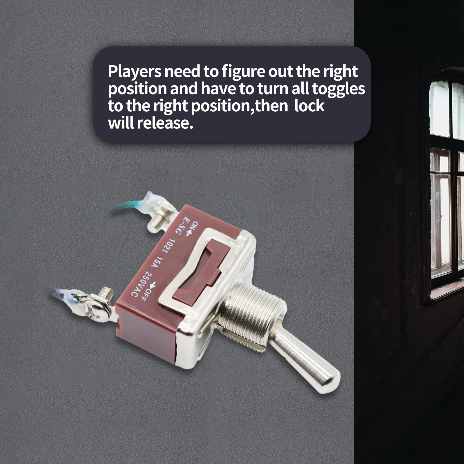Mysterious Studio Escape Room Prop Escape Game Mechanism Props Electronic Puzzle superb 1987 GY Toggle Switch 2 Position Version