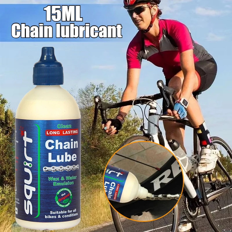 15ML Bicycle Chain Waxy Maintenance Oil Squirt MTB Bike Waxy Dry Chain Oil Lube Chain Fork Flywheel Bearing Grease Accessories