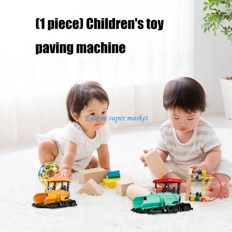 090B Kids Realistic Paver Machine Toy Manual Operate Construction Vehicle Model Toy