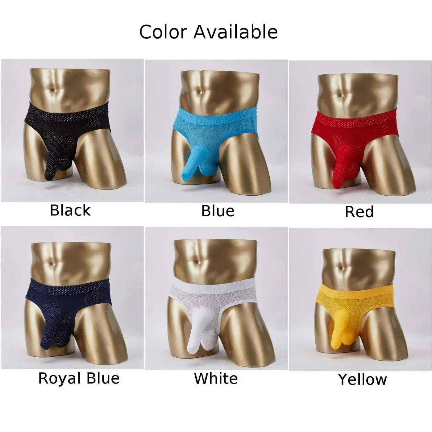 Elephant Nose Briefs Men Sexy Mens Sissy Bulge Big Pouch Elastic Underwear Breathable  Erotic Hombre Stretch Comfortable Panties