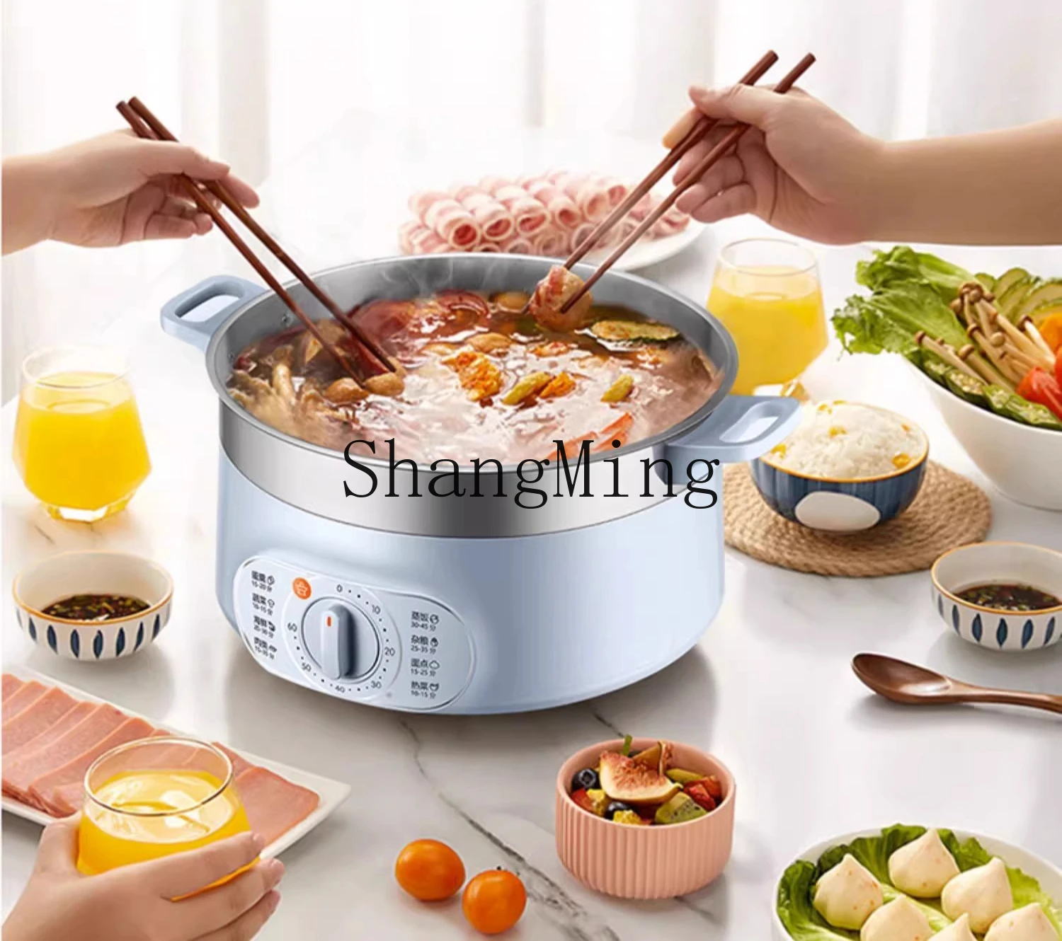 ZYY household multi-functional electric steamer three-layer large-capacity automatic power-off steamer artifact