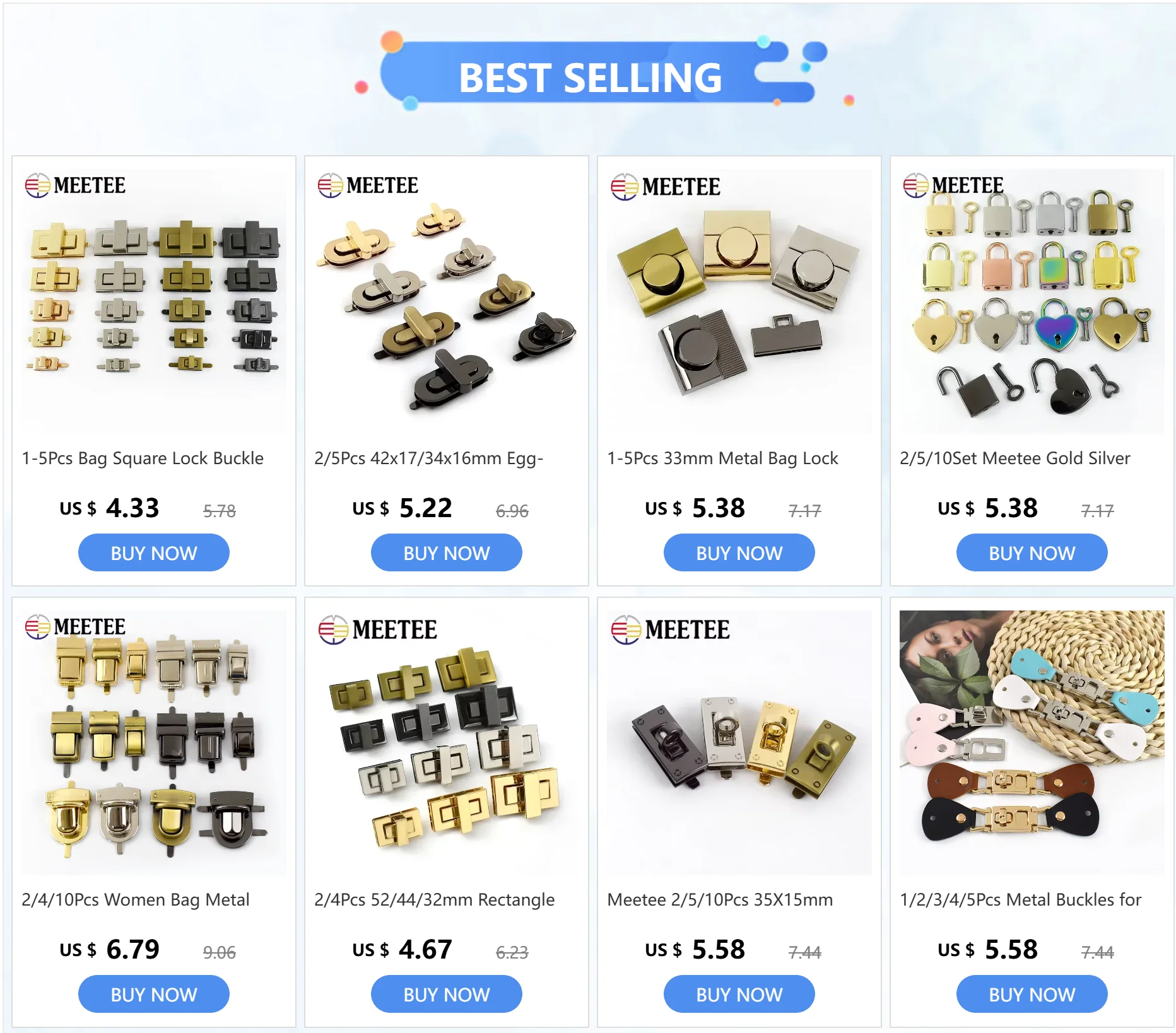 1-5 Stücke Tasche Quadratische Schloss Schnalle Metall Drehen Twist Locks Verschluss für Handtasche Geldbörse Verschluss Toggle Latch Schnallen DIY Reparatur Zubehör – Detail 1