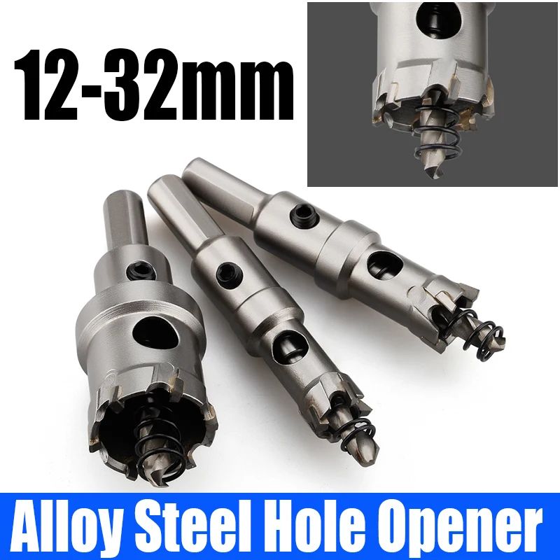 Alloy Steel Hole Opener Broca Triangular Haste Núcleo Buraco Saw Cortador para Perfuração de Aço Inoxidável ou Metal 1232 mm 1pc