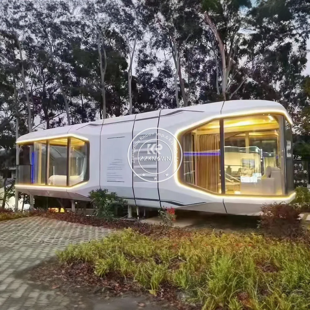 Luxury Hotel Modern Container Rooms Resort Style Move Larger Space Capsule House Commercial Camping Pod Tiny Home Capsule House