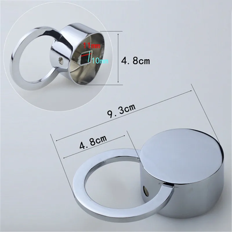 Replacement Shower Handle – Silver Plastic Single Lever Faucet Handle For Bathroom, Laundry & Lavatory Water Heater Valves