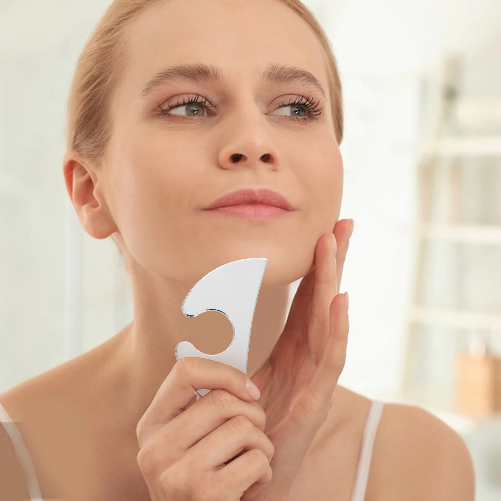 

Stainless Steel Gua Sha Tool Muscle Scraping Massage Scraper For Face Body Soft Tissue Therapy Fitness Skincare Relaxation