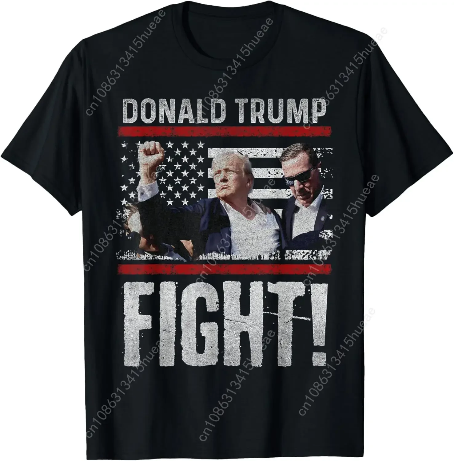 Donald Trump fist Shirt american flagTee Trump Fight T-Shirt