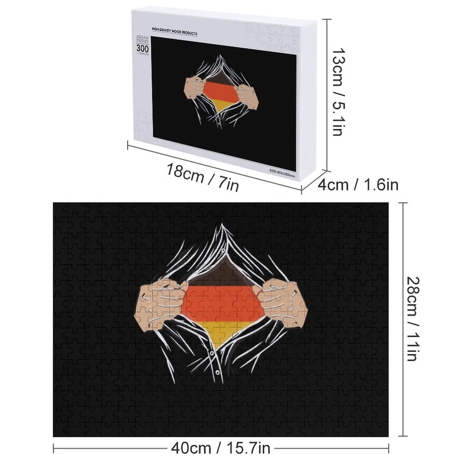 ألمانيا المسيل للدموع قميص مفتوح بازل قطع شخصية الطفل كائن صورة مخصصة تخصيص لعبة طفل لغز