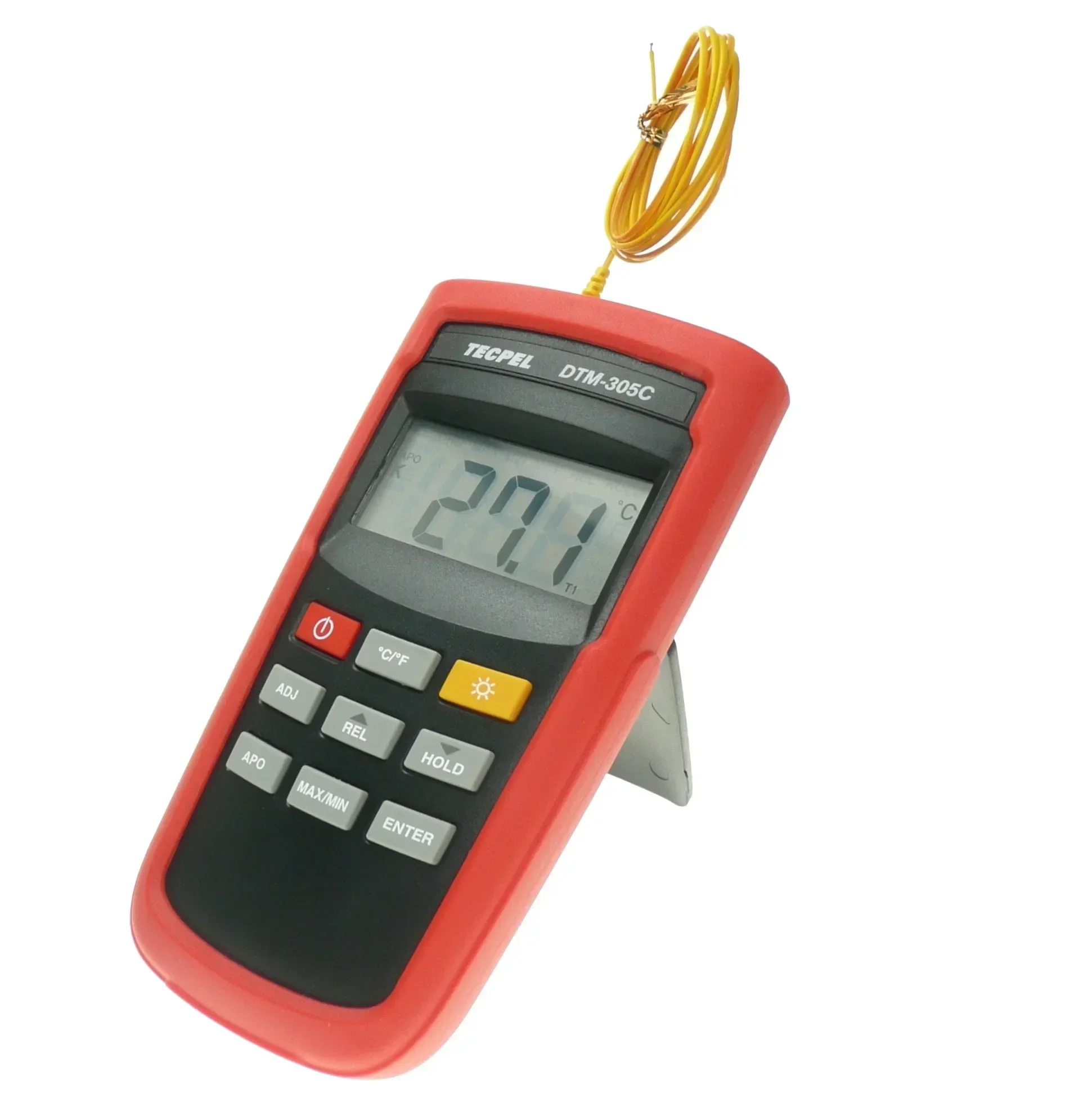 2026/TECPEL DTM-305C digital thermometer with type K thermocouple  connector for industrial temperature gauge kit experiment