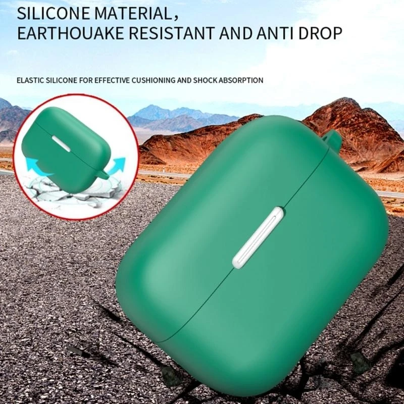 유연한 충격 방지 쉘 이어폰 케이스 소프트 커버 AeroClip Nonslip 인클로저 용 세척 가능 쉘 스크래치 방지 하우징 슬리브