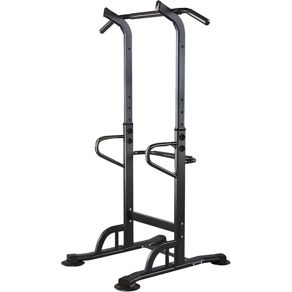 

Adjustable Height Power Tower with Pull Up and Dip Station for Home Workouts