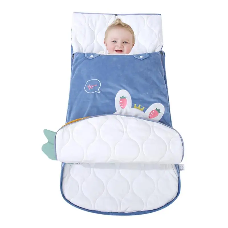 Stroller Sleeping Sack Cartoon Comfortable Sleeping Bunting Bag Anti-kick Swaddle Blanket Winter Sleeping Bag For 0-18 Months