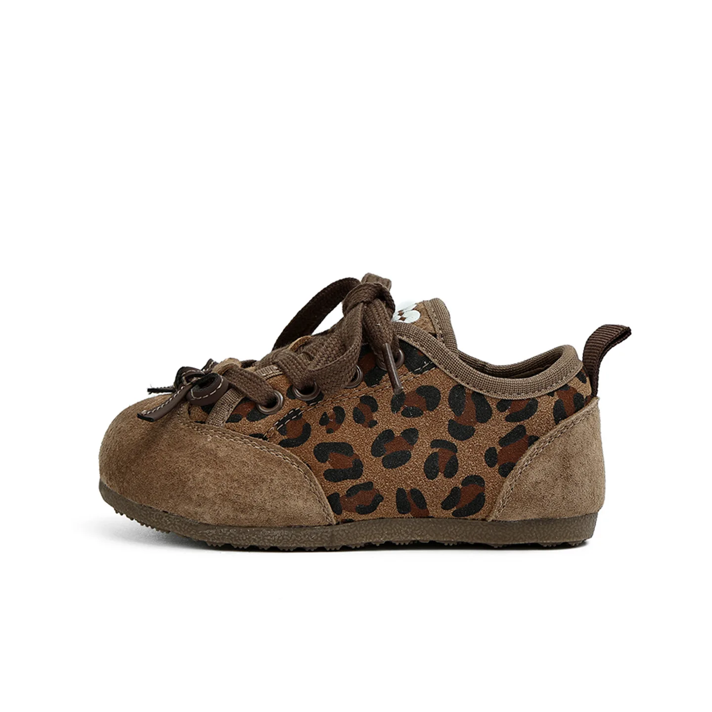

Autumn Children's Girls Sweetheart Leopard Print Thin Bottom Ballet Style Velcro Single Shoes Kid Toddler Princess Flat Sneakers