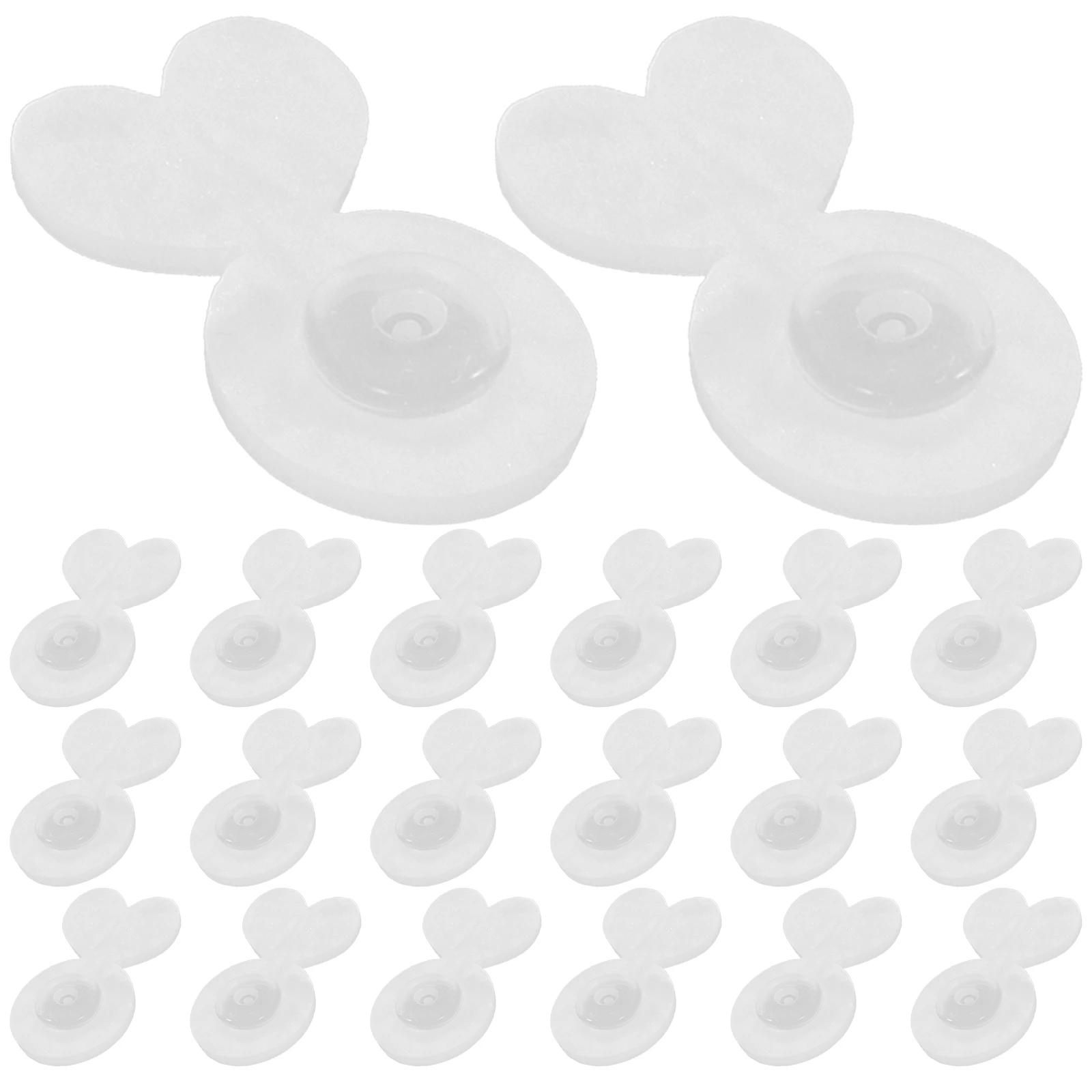

20pcs Silicone Backs For Studs Lightweight Durable Replacement Secure Locking Earring Stopper Plug Accessories Small Safety Pin