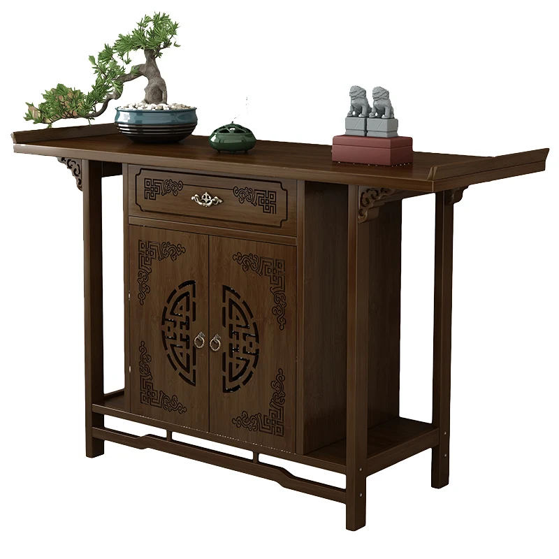 

Zl Table Buddha Table Household Solid Wood Chinese Tribute Table Strip Table Buddha Table