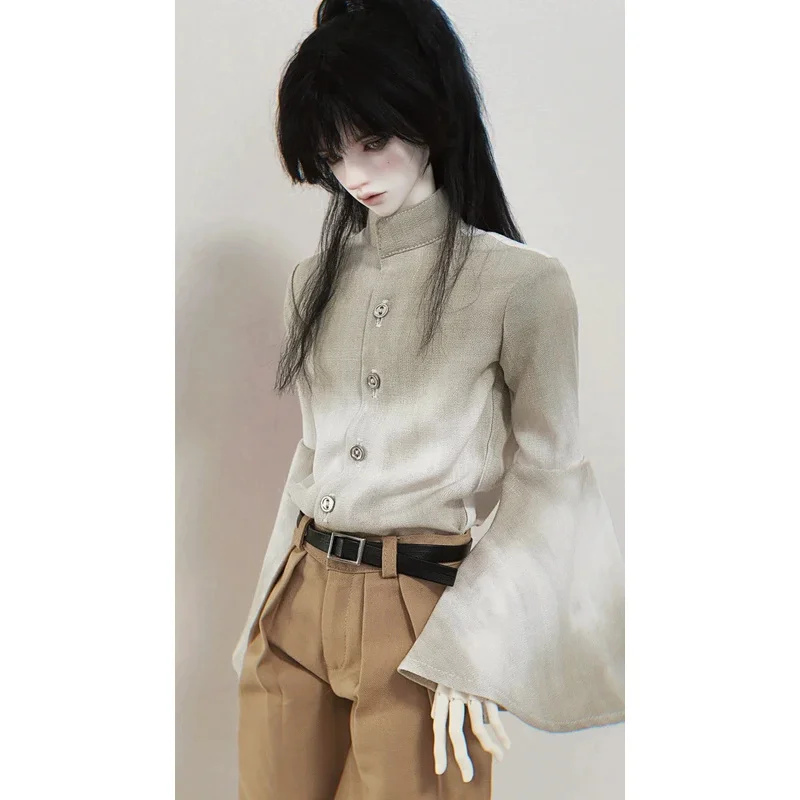 [고품질] 1/3 BJD 인형 타이다이 플레어 슬리브 스탠드업 칼라 셔츠 모델 ID75 POPO68 Uncle SD10 MSD 액션 피규어용