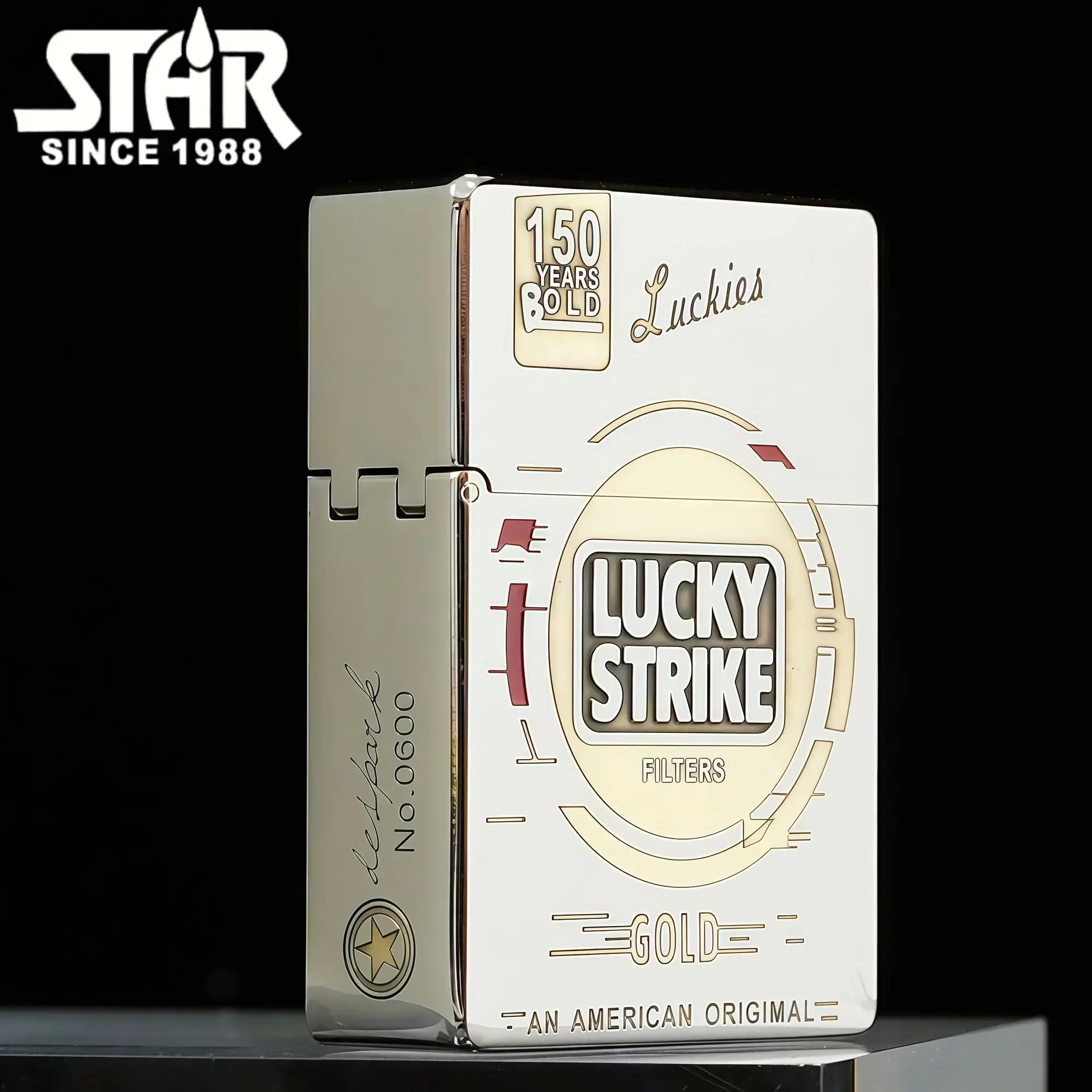 2026 STAR ST9 Nickel Silver Paint Fuel Lighter, Thick Armor Lighter, Cigarette Accessories, Men's Gift