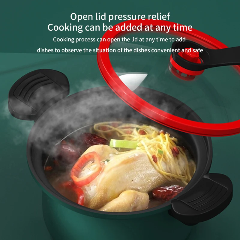 Pressure cooker ih compatible pressure cooker 3.5L large-capacity low-temperature cooking rice stone electric pressure cooker As