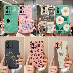 Case For Xiaomi 11T Pro Cover Fashion Design Sweet Girls Matte Liquid Silicone Screen Protector Shell For Xiaomi 11T 11 T Fundas