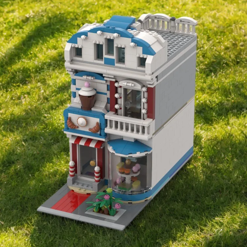 

1162PCS MOC Educational Building Bricks City Candy Shop Mini-Modularbuilding Model DIY Assembly Toy Holiday Gift