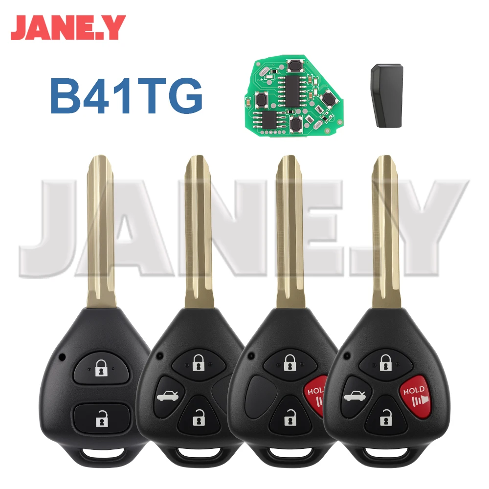 

Умный брелок-ключ для автомобиля Toyota Yaris, Scion TC, XD, Vitz, Hilux B41TG, 312 МГц, 4D, 67G чип, 2/3/4 кнопки
