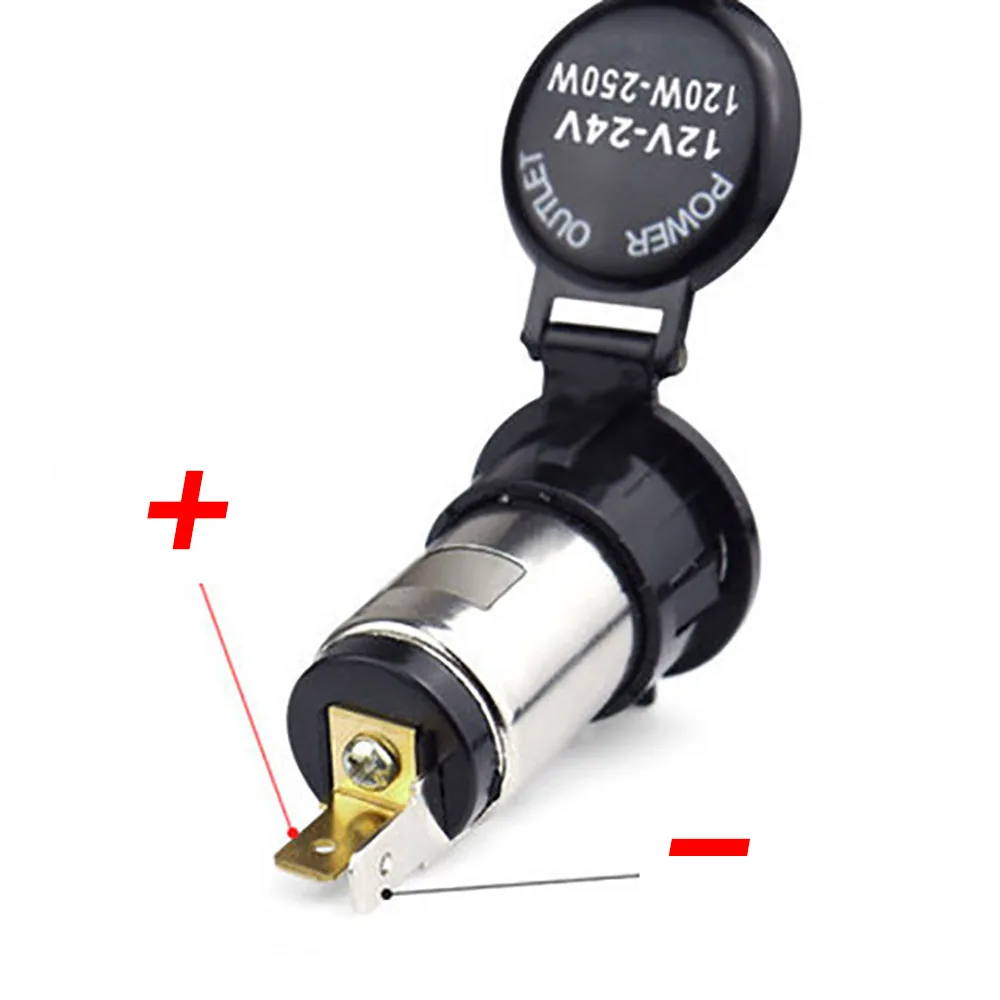 2pcs Universal 12V Car Cigarette Lighter Socket Adapter Plug Socket for Motorcycles Boats Tractor Truck Brand New