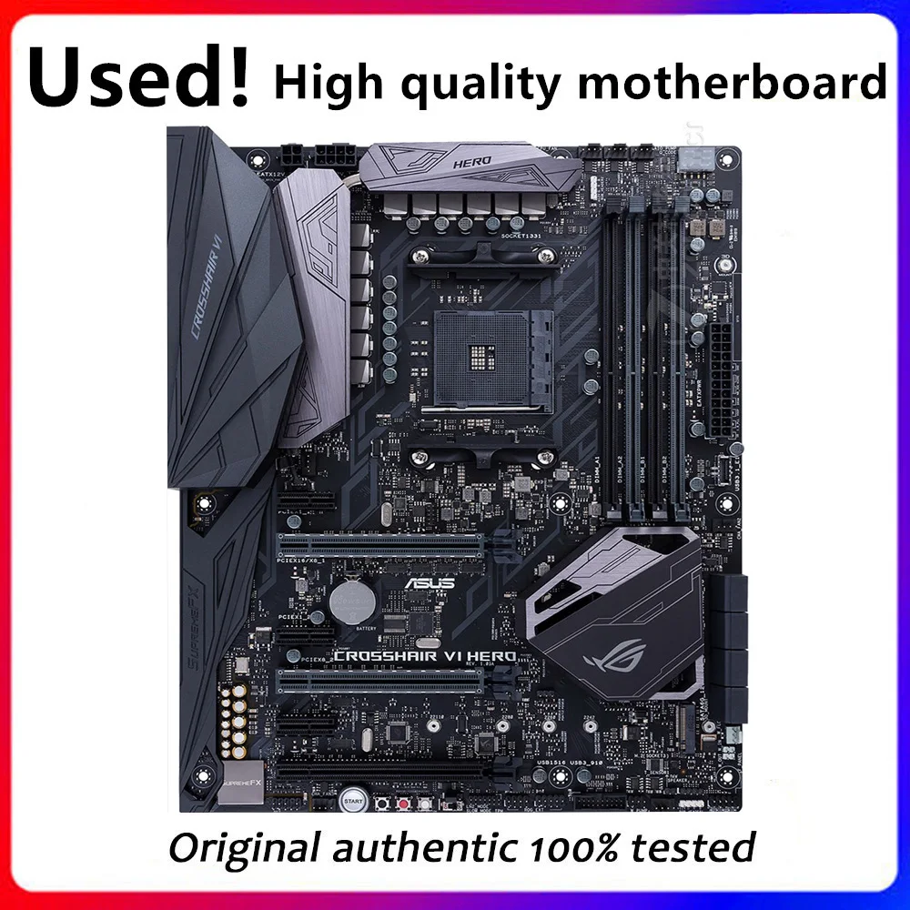 Carte mère ASUS ROG CROSSHAIR VI HERO, composant PC, socket AM4 DDR4, pour ordinateur de bureau AMD Xsuspec, PCI-E 3.0
