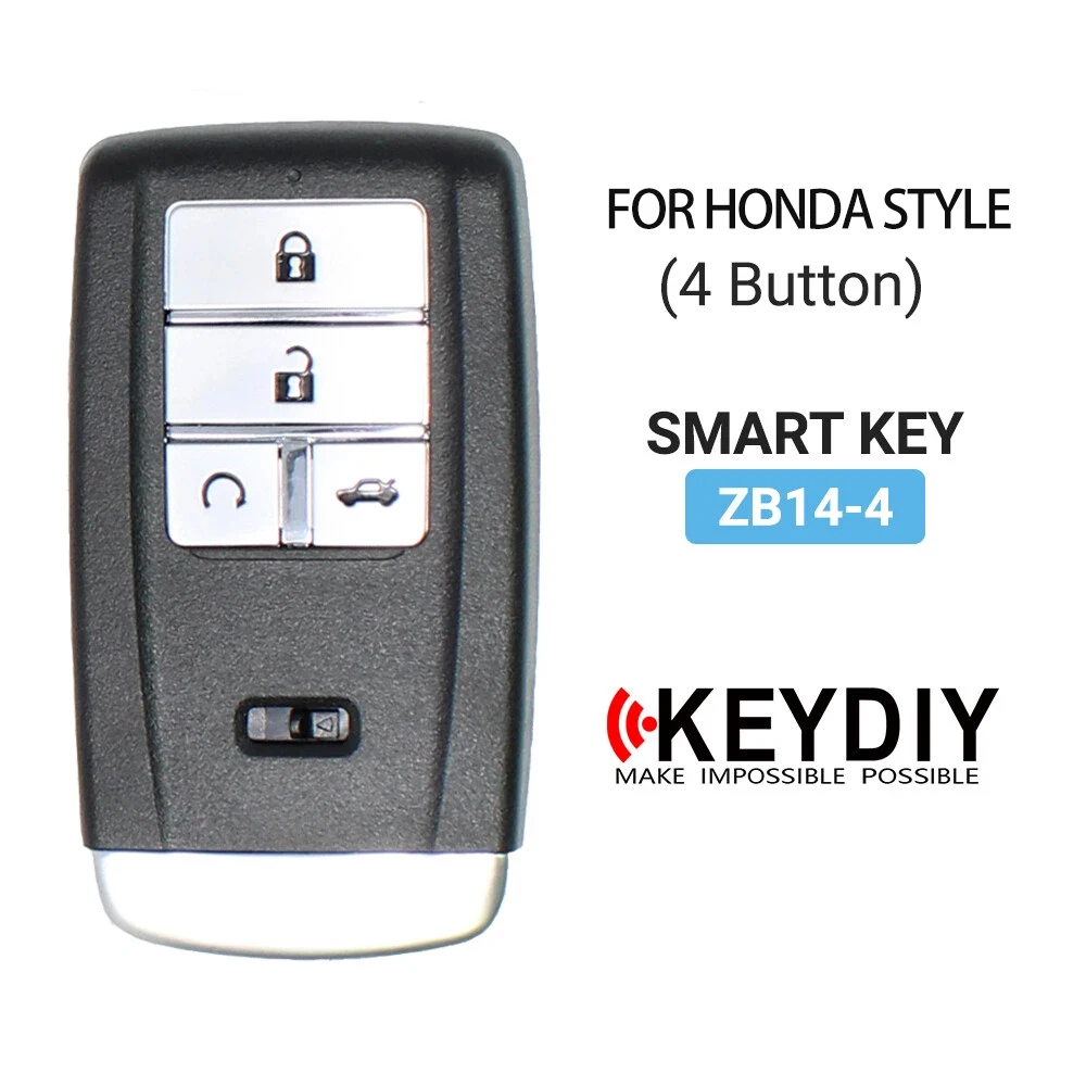 KEYDIY KD ZB Series llave inteligente control remoto de coche ZB14-4 para KD-X2 KD-MAX para Honda Acura Style