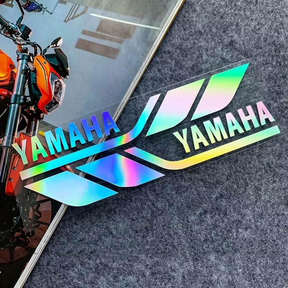 Motorrad Reflektierende Aufkleber Yamaha Laser Logo Racing Körper Helm Schwanz Box Modifizierte Auto Wasserdichte Dekorative Aufkleber