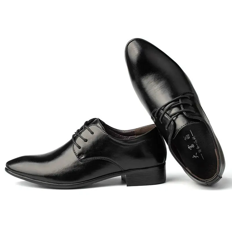 

Мужская официальная обувь большого размера с низким верхом, нескользящая, легкая, дешевая распродажа, кожаная повседневная обувь 39, мужская социальная обувь