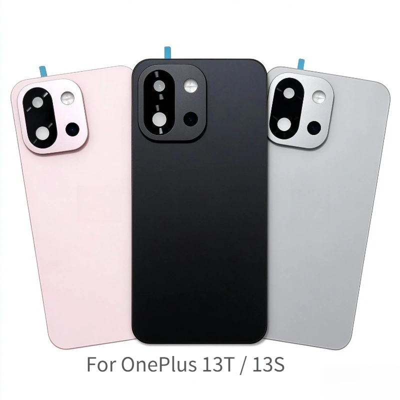 A+ Back Glass Cover For Oneplus 13T / 13S Back Door Replacement Battery Case, 1+13T Rear Housing Cover With Camera Lens