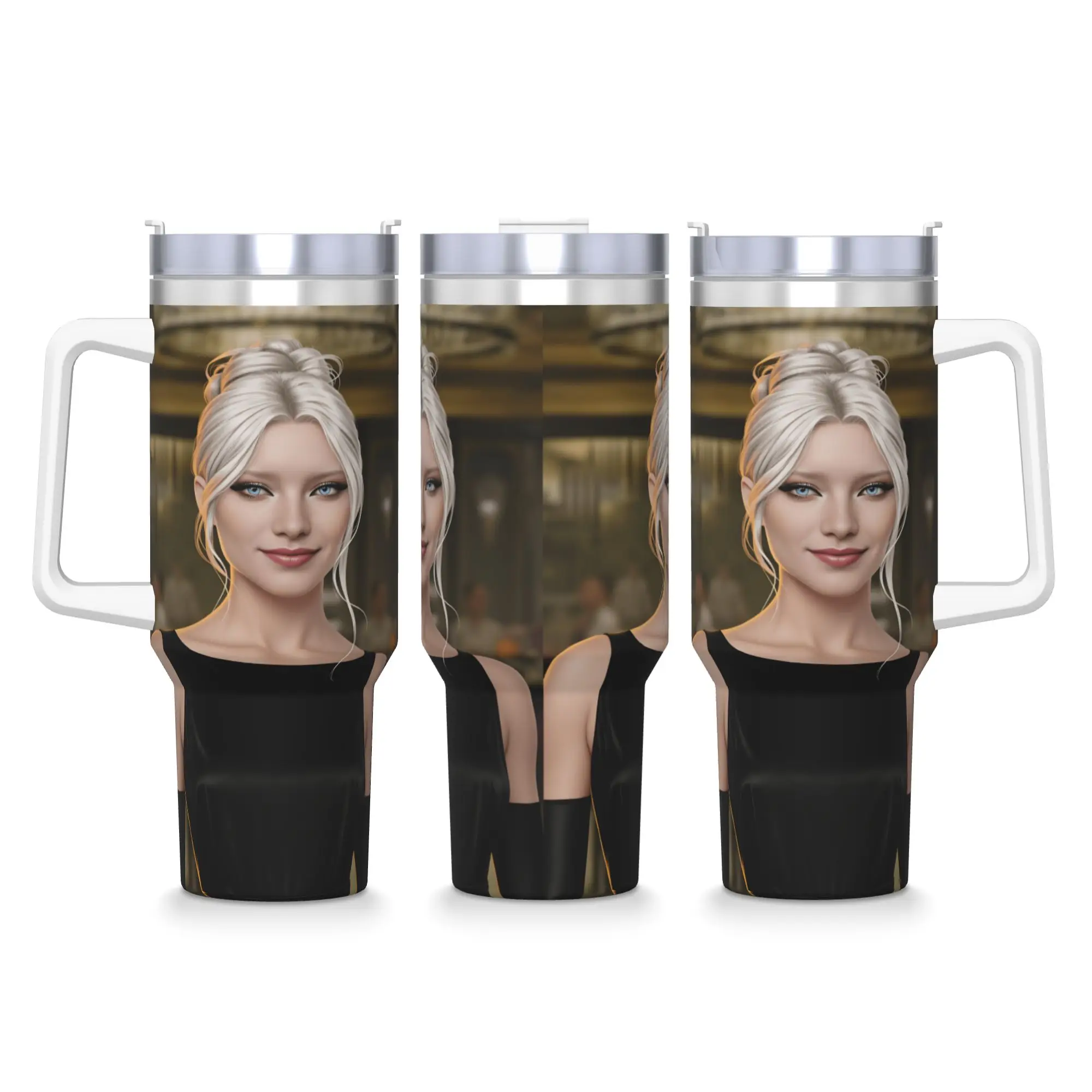 

Game Romance Clubs Tumbler Cold Drink Water Bottle Heat Preservation Stainless Steel Thermal Mug Graphic Travel Mugs Cup