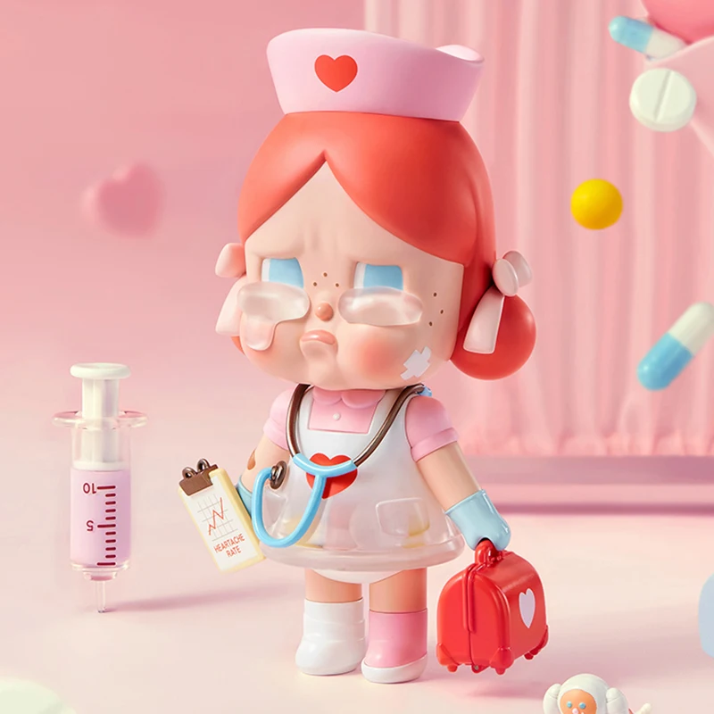 CRYBABY Healer Collection Toys Kawaii Ornaments Figurines Home Decor Desktop Model Dolls Gilrs Gift Model