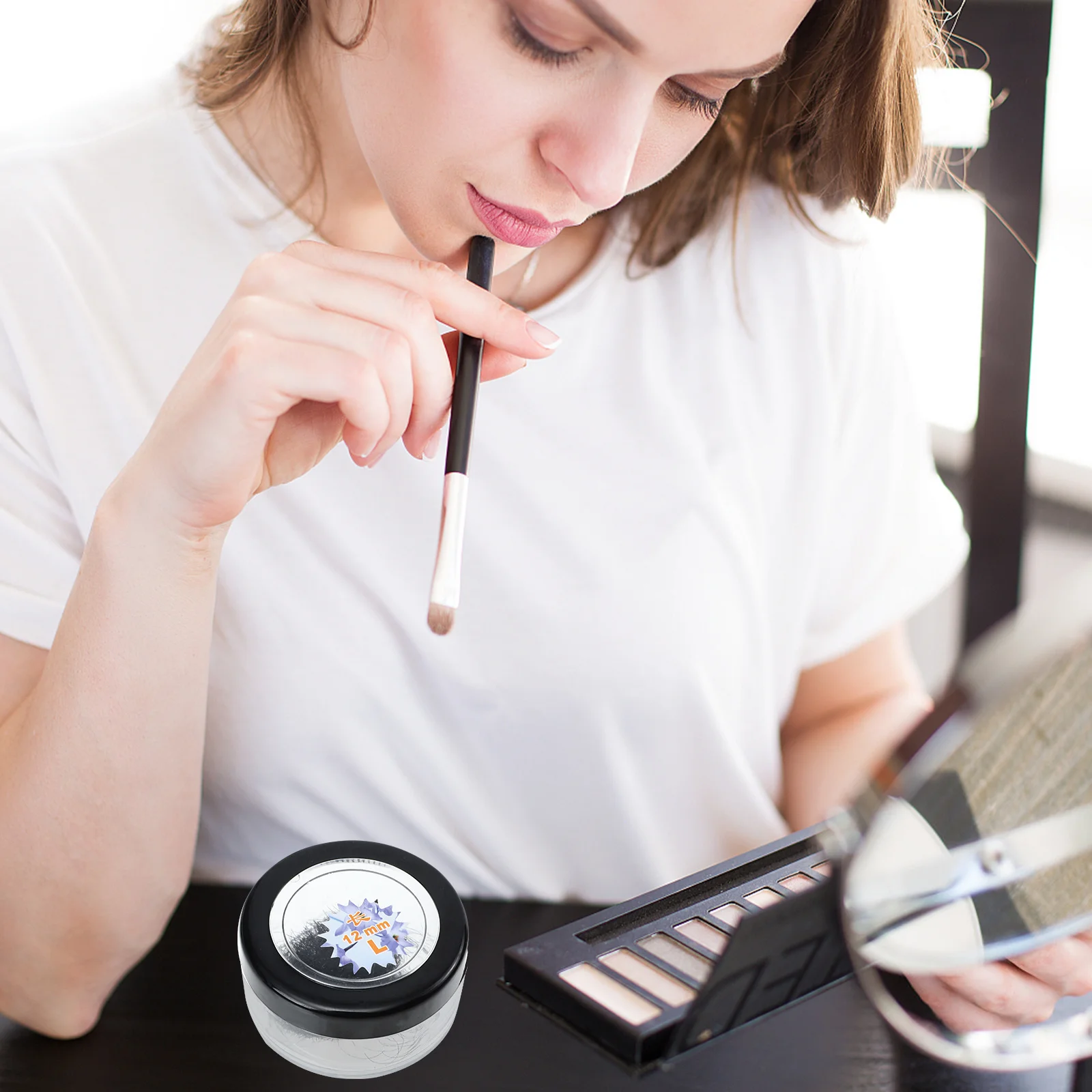 3 scatole Kit di pratica ciglia finte per ciglia individuali per l'estensione delle ciglia Forniture per ciglia artificiali riutilizzabili per trucco