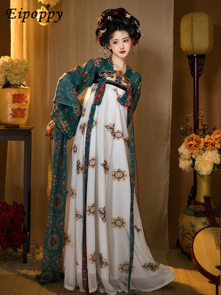 Hanfu women's Tang style chest length skirt
