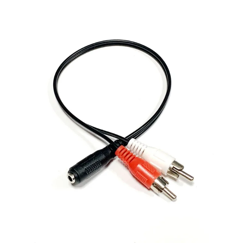 RCA Cable 3.5mm Jack to 2RCA Female to Male Stereo Audio Cable Socket Headphone 3.5 AUX Y Adapter for DVD Amplifiers