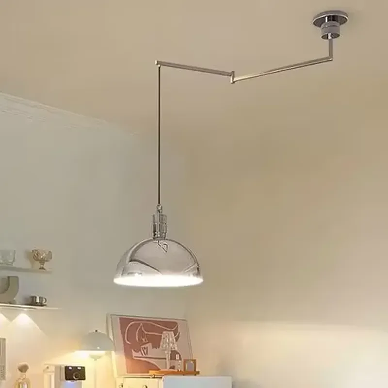 Rocker Arm Chandelier Lights Nordic Modern Simple Study Restaurant Rocker Arm Light Creative Personality Displacement Lighting