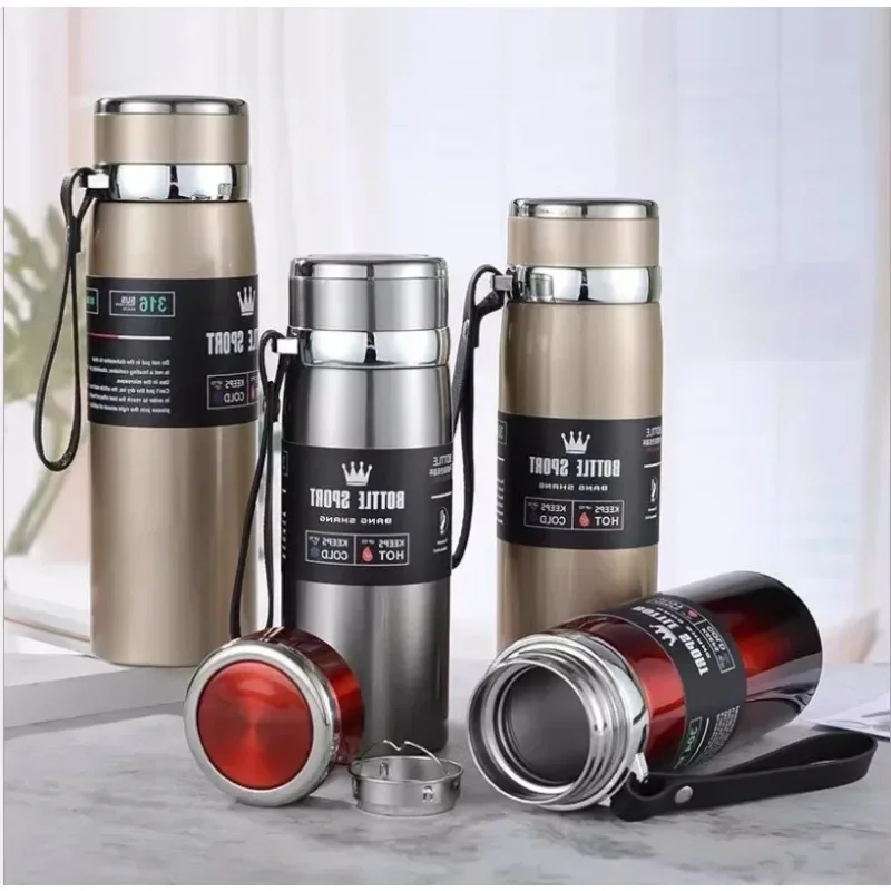 316 Stainless Steel Insulated Mug Outdoor Car Travel Mug Large Capacity Mug Thermos Double Layer Stainless Steel Water Bottle