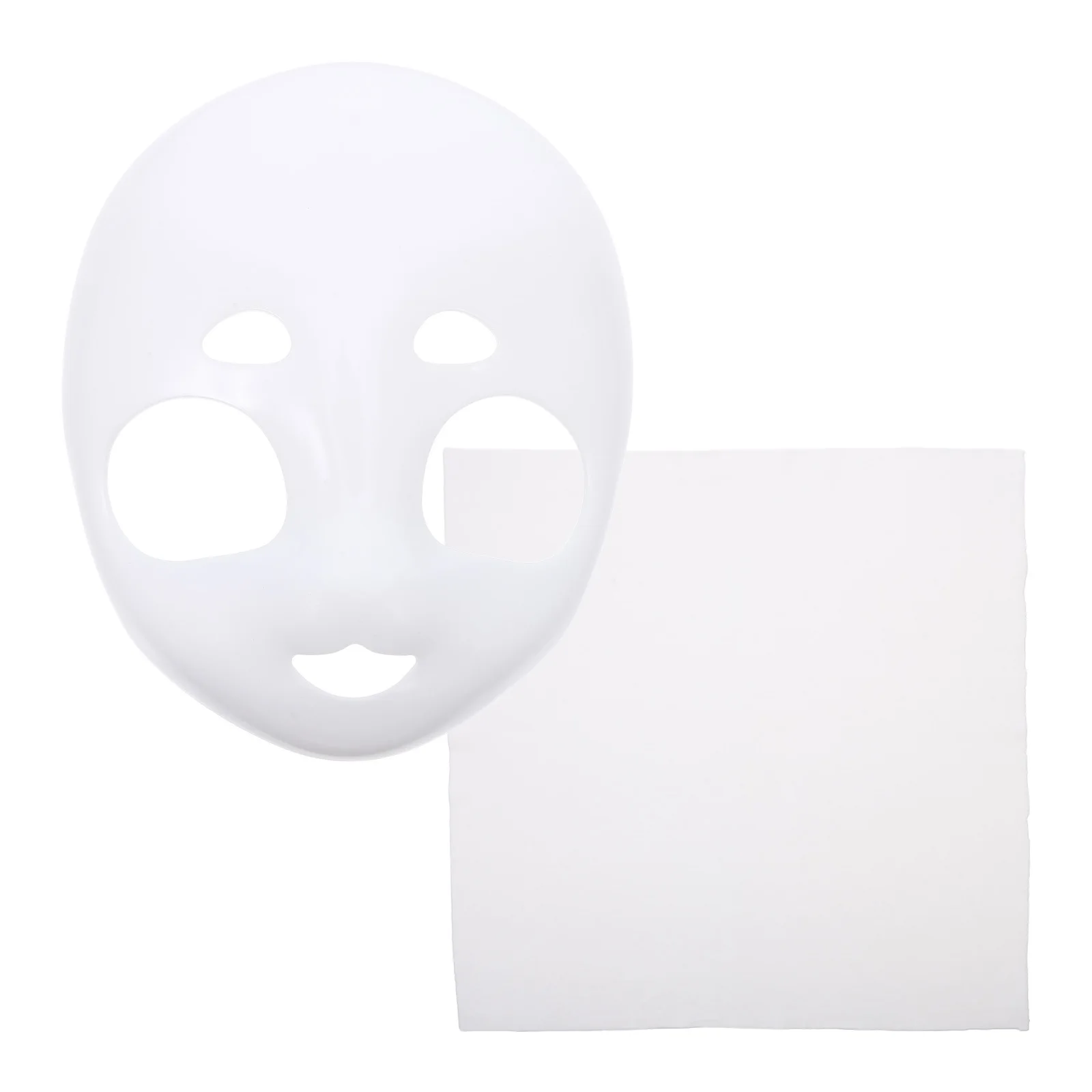 

2Pcs Blank Fursuit Head Base Mask DIY Unpainted Animal Cosplay Accessory for Halloween Party Masquerade Costume