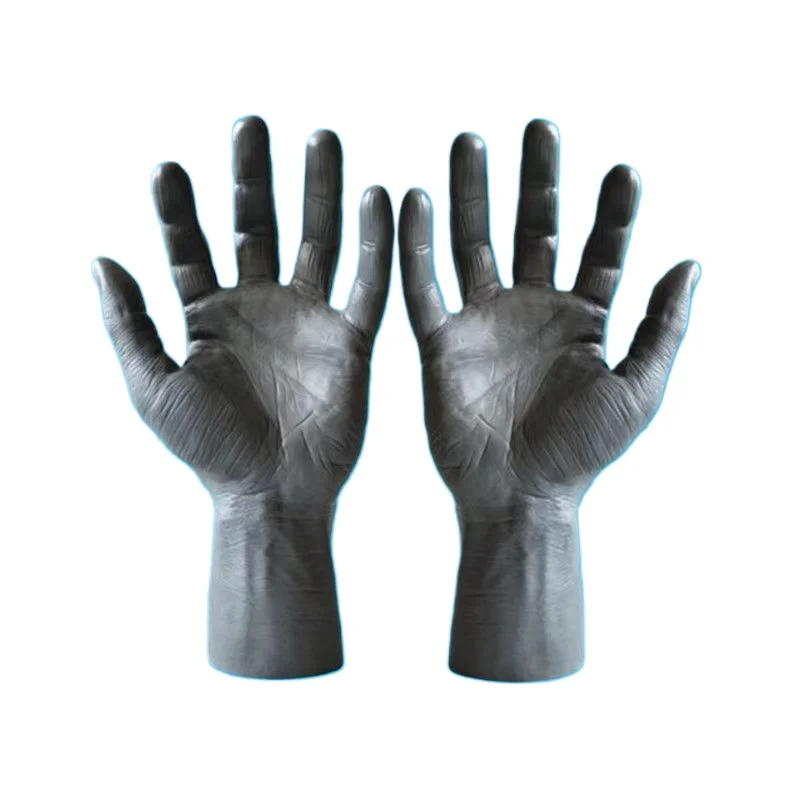 PVC Simulation Male Mannequin Dummy Hand Model for  Glove Jewelry Watch Ring Display Magnet Can Be Equipped on The Bottom