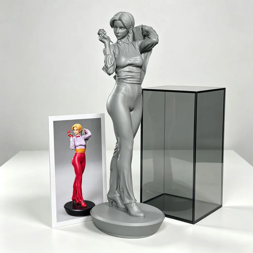 1/24/12/6 scale fighting girl holding a rose / elegant girl 