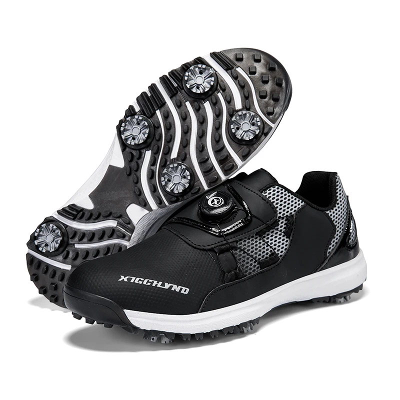 

Обувь для гольфа для мужчин и женщин, большие размеры из тонкой кожи для прогулок на открытом воздухе, мягкие профессиональные кроссовки для гольфа