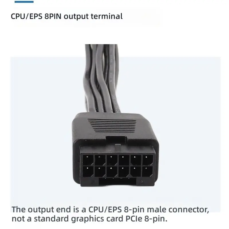 Christmasa93p 12VHPWR 16-Pin(12+4) To CPU 8PIN Power Cable For P100 M40