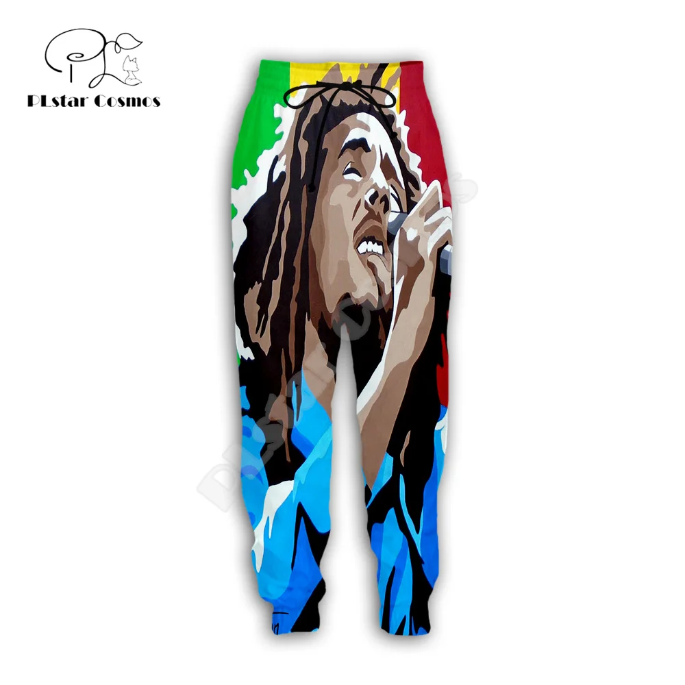 

Bob Marley Reggae Musician Rastafari Lion Tattoo Vintage Retro Harajuku Sweatpants 3DPrint Casual Joggers Pants Funny Trousers Q