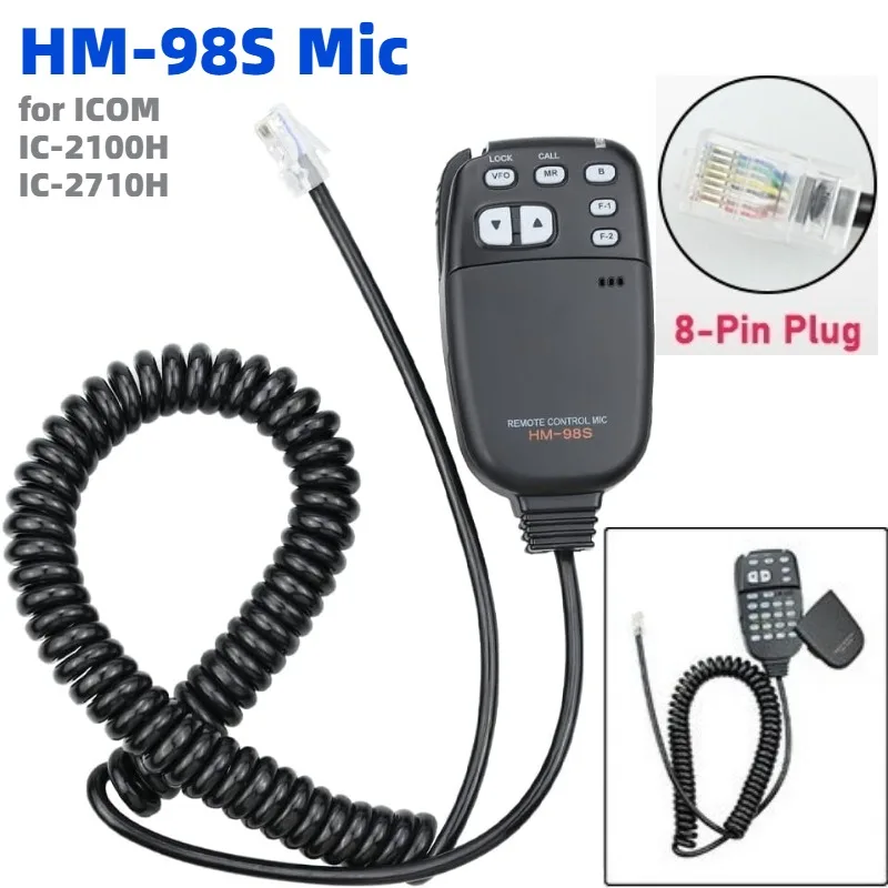 HM-98S Replacement DTMF Microphone Speaker for ICOM IC-2100H IC-2710H IC-2800H IC-2200H IC-V8000 IC-2100 IC-2200 IC-208 Radios